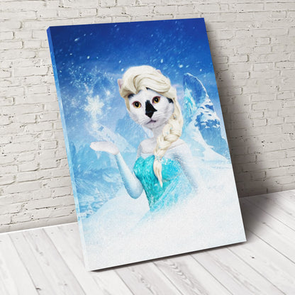 The Elsa Custom Pet Portrait Canvas - Noble Pawtrait