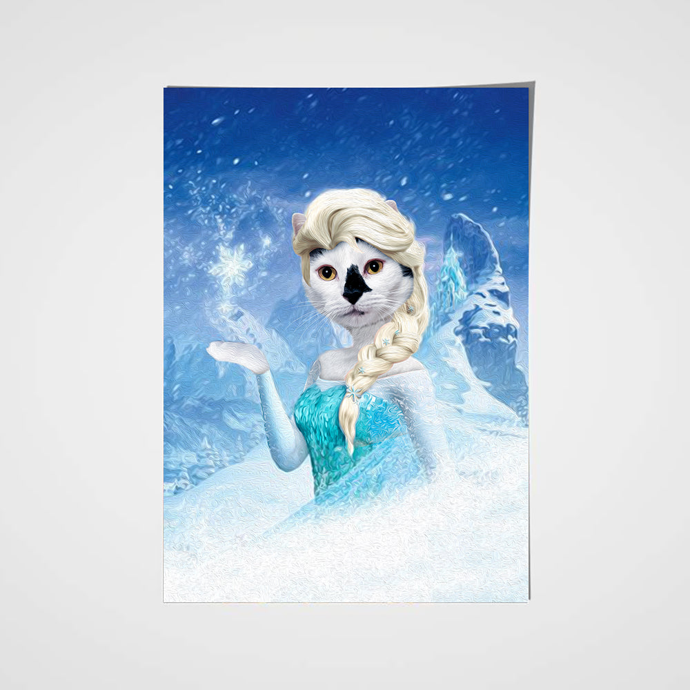 The Elsa Custom Pet Portrait Poster - Noble Pawtrait