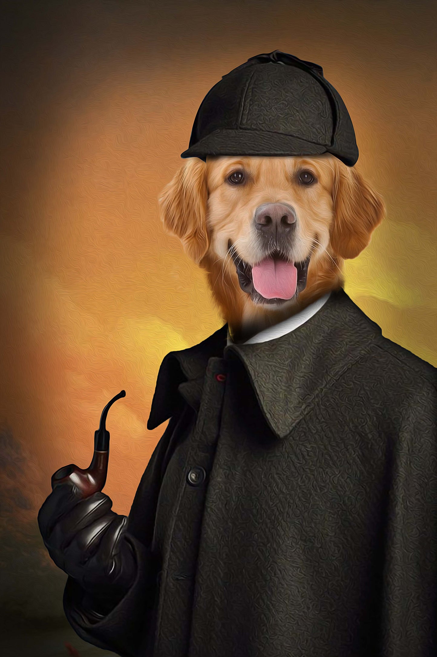 Detective Paw Custom Pet Portrait - Noble Pawtrait
