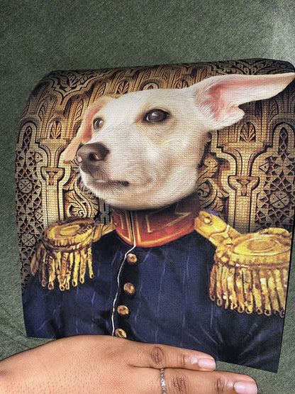 The Veteran Custom Pet Portrait Poster - Noble Pawtrait